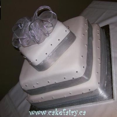 Silver Wedding Cake