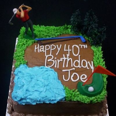 Golf Birthday Cake