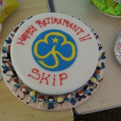 Girl Guide Leaving Cake