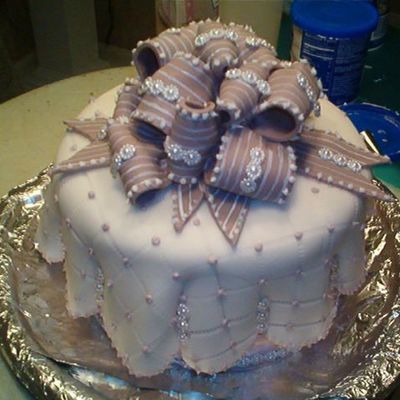 1St Fondant Covered Cake