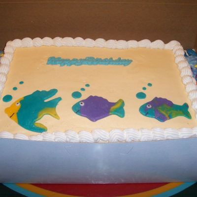 Fish, Buttercream And Rolled Buttercream