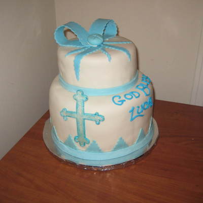 Baptism Cake - Baby Boy