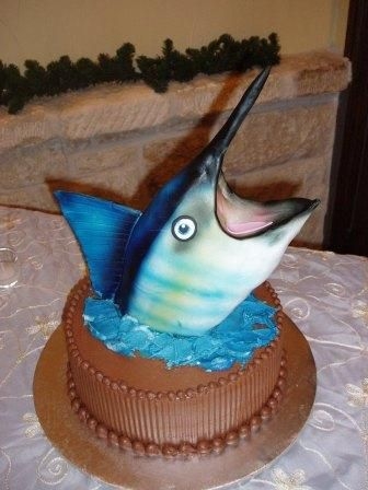 Blue Marlin Grooms Cake