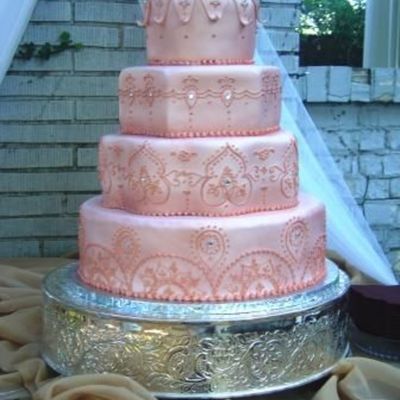 Jeweled Wedding Cake