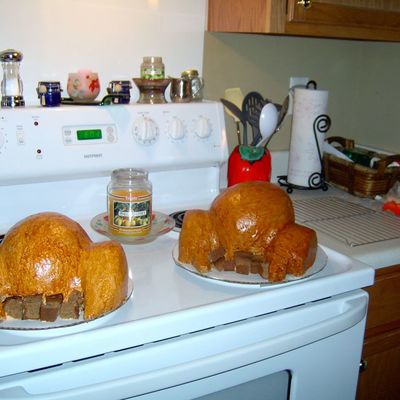 Back View Of Turkey Cakes