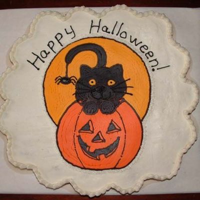 Black Cat Cupcake Cake