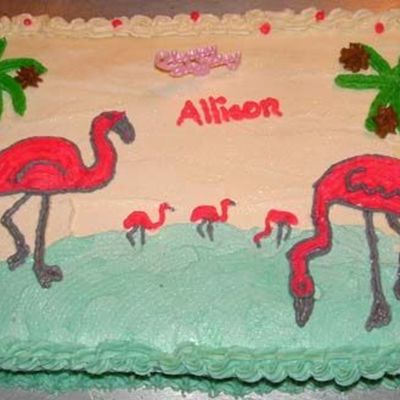 Flamingo Cake