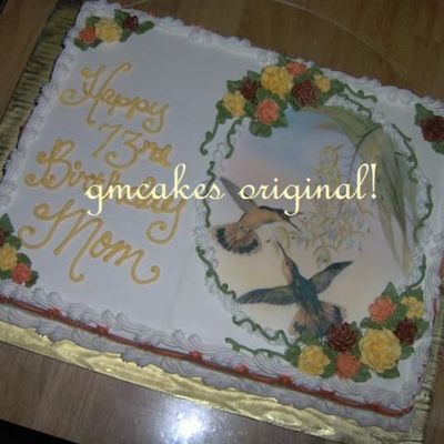 Hummingbirds Edible Image