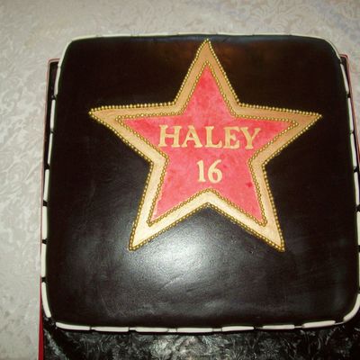 Hollywood Theme Sweet 16 Cake