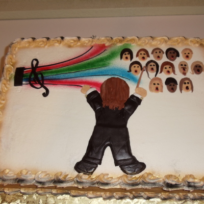 Music Grad Cake- Conductor