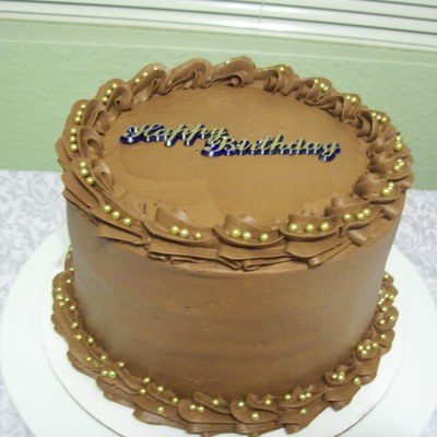 Chocolate And Gold Birthday