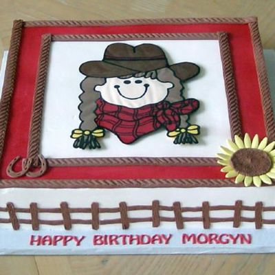 Cowgirl Sheet Cake