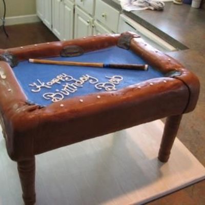 Pool Table Cake