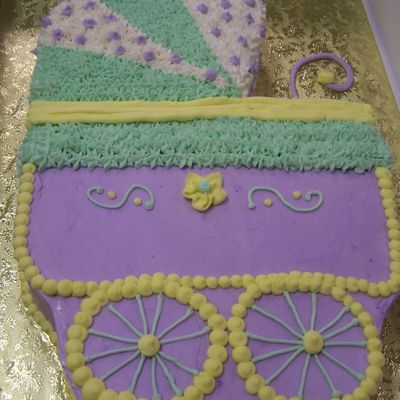 Baby Carriage Cake