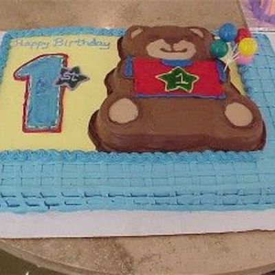 1St Birthday Bear Cake