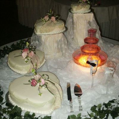 Hearts Wedding Cake