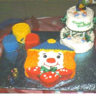 Clown B-Day Cake