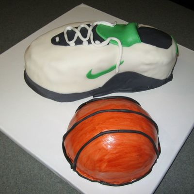 Basketball Shoe And Ball