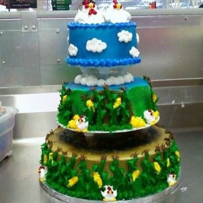 Chicken Wedding Cake