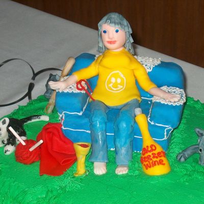 Fondant 50Th Birthday Cake