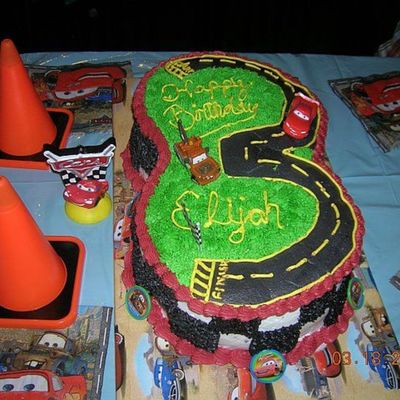 Cars Cake For My 3 Year Old Son