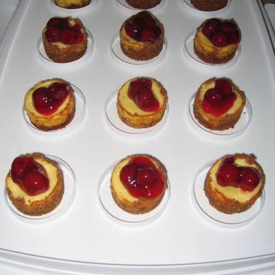 Mini Cherry Cheesecakes
