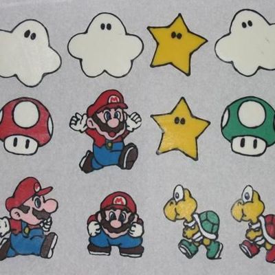 Super Mario Chocolate Transfers