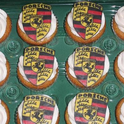 Porsche Logo Chocolate Transfers