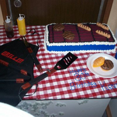 Bbq Birthday Cake