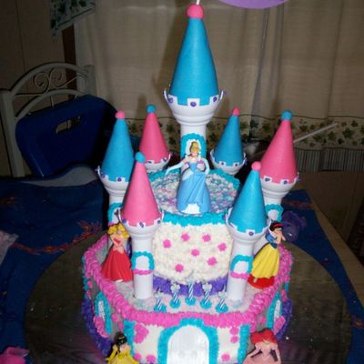 A Princess Castle Cake