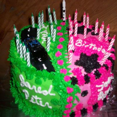 A 17Th And 18Th Birthday Cake For A B/f And G/f That Is 3 Days Apart