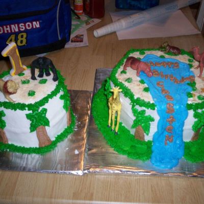 A Jungle Birthday Cake
