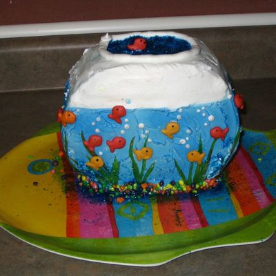 Fish Bowl Cake