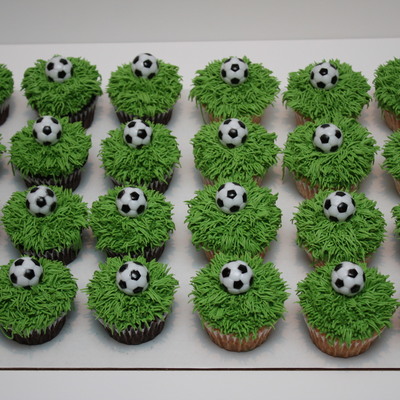 Soccer Cupcakes
