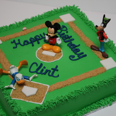 Mickey & Friends Playing Baseball