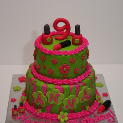 Lipstick Nail Polish Flowers And Zebra