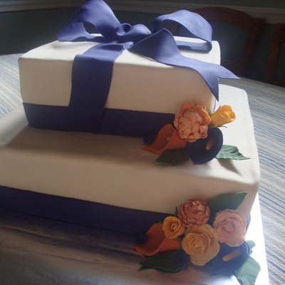 Floral Bridal Shower Cake