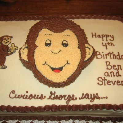 Curious George Cake