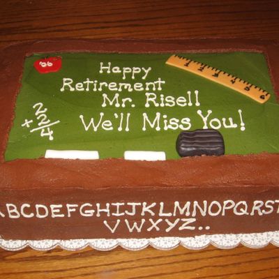 Mr. R's Retirement Cake