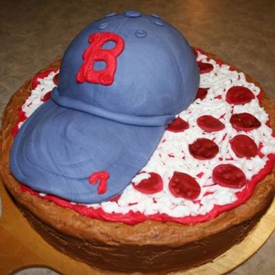 Ball Cap Pizza Cake
