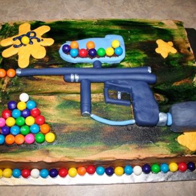 Paintball Cake