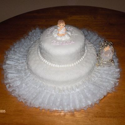 My Daughters Baptism Cake