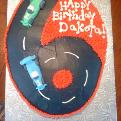 6Th Birthday Car Cake