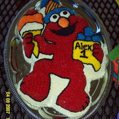 Elmo 1St Birthday Cake