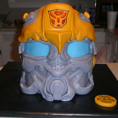 Transformer Cake-Bumblebee's Helmet
