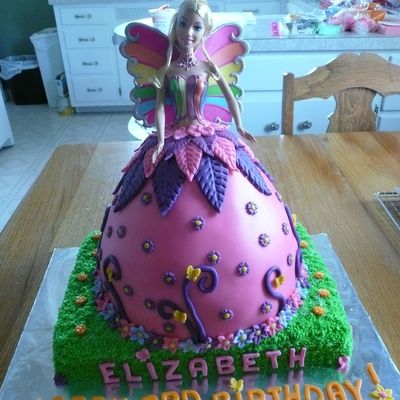 Fairytopia Barbie Doll Birthday Cake