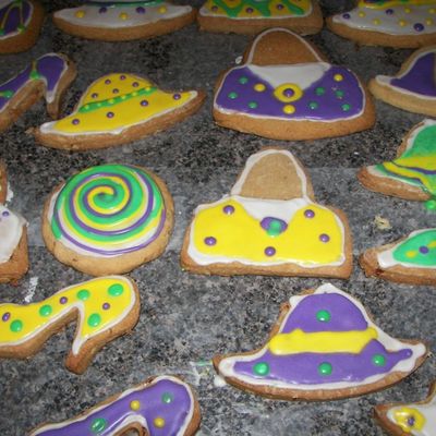 Mardi Gras Cookies