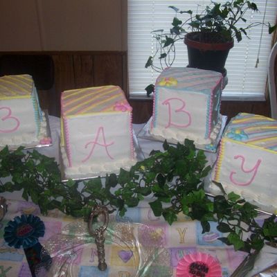 Baby Blocks Cake