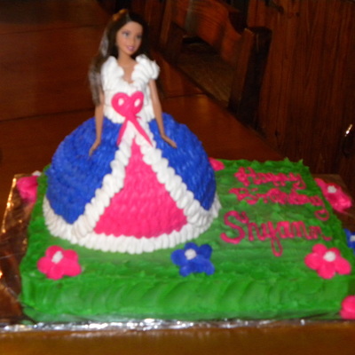 Barbie Doll Cake