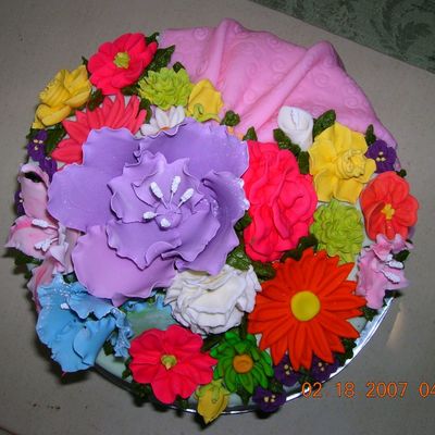 Top View Of Megan's Birthday Cake